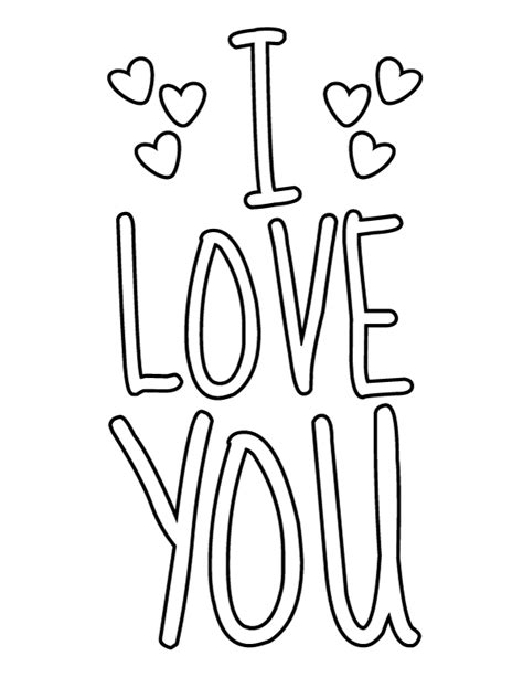 printable hand drawn  love  coloring page