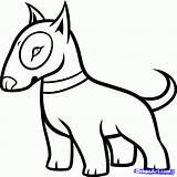 Bull Terrier Draw Step Drawing Gif sketch template