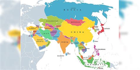 care sunt cele cinci regiuni ale asiei