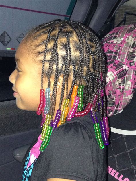 plaits with beads bead skin bright