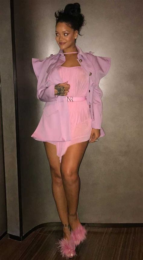 rihanna no bra in see through pink dress taxi driver movie