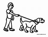 Dog Walking Coloring Pages Man Dogs Lab sketch template
