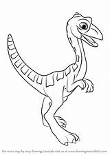 Dinosaur Ornithomimus sketch template