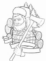 Lumberjack Coloring Outline Tattoo Pages Cartoon Outlines Tattoos Designs Deviantart Getcolorings Women Direct Login sketch template