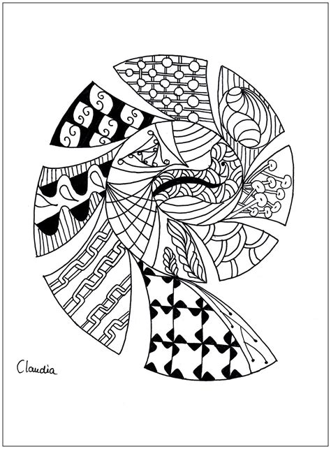 zentangle coloring pages  print  getcoloringscom  printable
