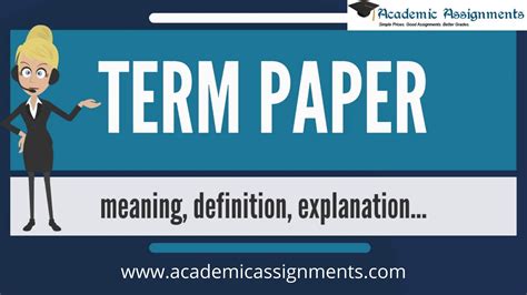 term paper writing service  academic assignments