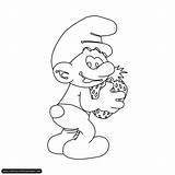 Coloring Pages Smurf Smurfs Colouring Color Farmer Sheets Activities Cartoons Kindergarten Painting sketch template