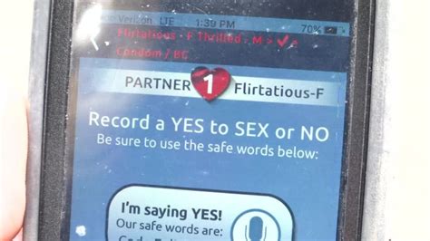 video ‘yes to sex app asks partners to record giving consent