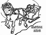 Sleigh Yescoloring sketch template