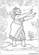 Tala Moana Pages Disney Coloring Color sketch template