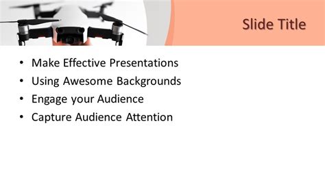 free drone technology powerpoint template free
