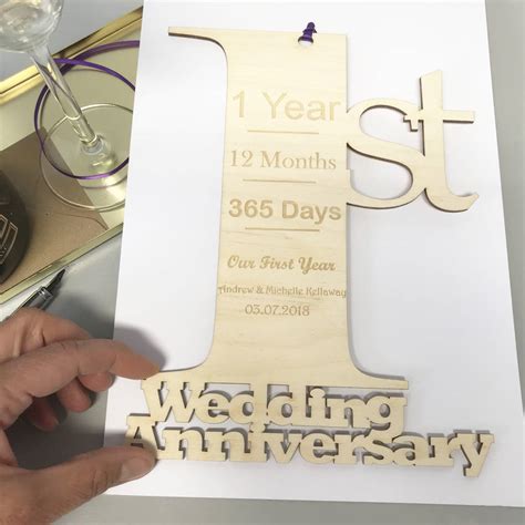 personalised giant st wedding anniversary card  hickory dickory