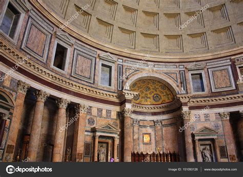 innenraum des pantheons  rom italien stockfoto  lindasky