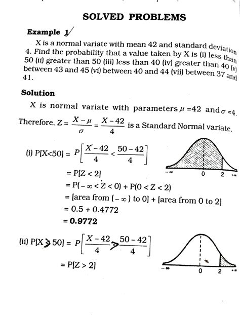 solved problems normal distribution solved problems