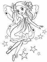 Coloring Pages Fairy Girls Printable Disney Beautiful Fairies Color Princess Kids Wonder sketch template