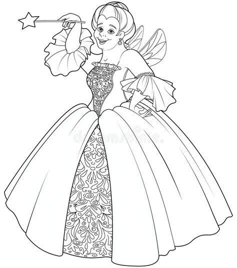 cinderella fairy godmother coloring pages homecolor homecolor