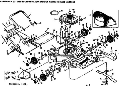craftsman  propelled lawn mower parts diagram heat exchanger spare parts
