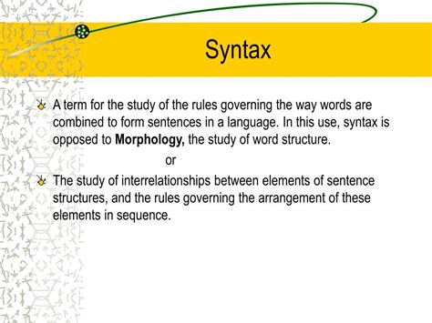 syntax lecture  powerpoint    id