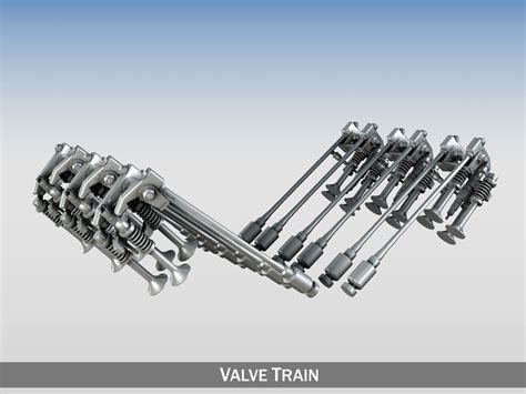 3d model valve train cgtrader