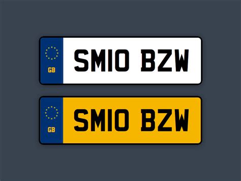 uk car registration plates sketch freebie   resource