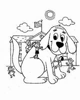 Coloring Clifford Pages Dog Big Red Puppy School Days Emilys Getcolorings Color Getdrawings Coloringsun sketch template