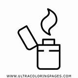 Encendedor Lighter Página Ultracoloringpages sketch template