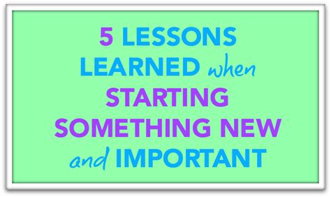 lessons learned  starting    important podcast