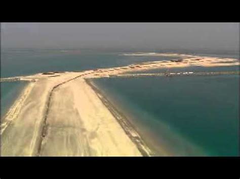 dubais palm jumeirah project video pre construction aerial youtube