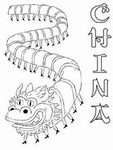 Chino Chinos Dragones Dragón Ws Children Coloreado Great Ancient sketch template