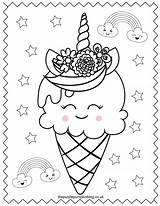 Unicorn Coloring Pages Printable Colouring Ice Cream Cone Sweet Cute Sheet Cake Book Super Kids Thepurplepumpkinblog Sheets Print Magical These sketch template