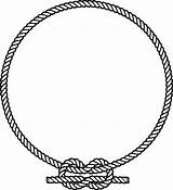 Rope Clipart Knot Circle Vector Drawing Ring Nautical Clip Help Cliparts Logo Border Round Collection Knots Inkscape Drawings Cowboy Vectors sketch template