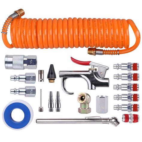wynnsky  air compressor kit  pieceair accessory kit tool  pu hoseblow guntire