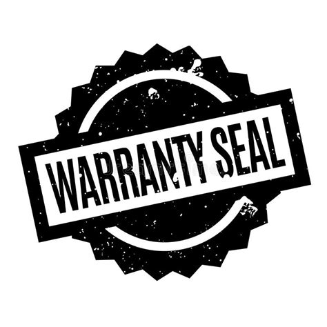 warranty seal rubber stamp stock vector illustration  concept