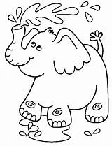 Mewarnai Gajah Binatang Kebun Hewan Pilihan Kartun Paud Taman Diajak Dekat Mengenal Semoga Murid sketch template
