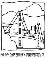 Bridge Golden Coloring Gate Calf Drawing Pages Suspension Truss Getcolorings Getdrawings Color sketch template