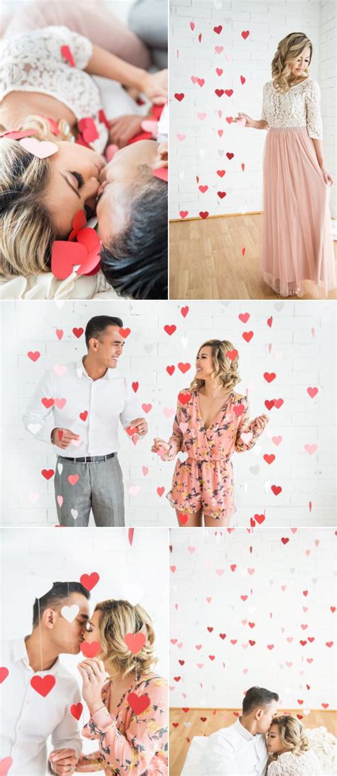 Romantic Valentines Day Inspired Engagement Session – Style Me Pretty