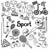 Sport Doodle Vector Soccer Set Weight Sports Illustration Equipment Physical Ball Collage Illustrations Timer Fitness Sketch Doing Activities Character Shutterstock sketch template