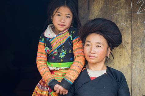 Asian Mother With Her Daughter And Son Stock Image Image