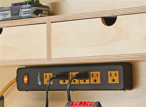 cordless drill charging station woodworking project