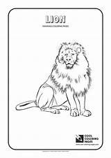 Coloring Pages Cool Lion Mammals Mammal Animals Print Getcolorings Color Cow sketch template