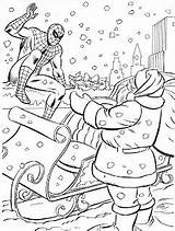 Christmas Marvel Coloring Super Heroes Pages 1984 Book 2006 sketch template