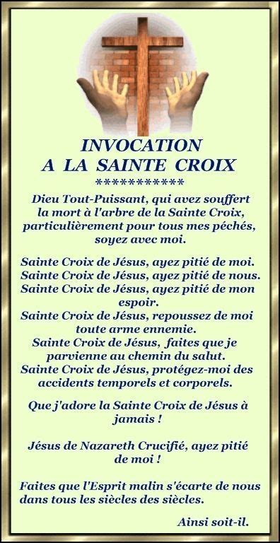 001 Invocation à La Sainte Croix