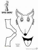 Fox Socks Dr Seuss Printable Coloring Pages Bag Diy Template Bubakids Suess Color Cartoon Bettercoloring sketch template