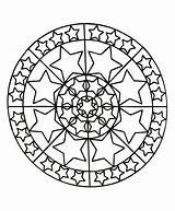 Mandala Mandalas Coloring Simple Pages Stars Kids Star Stress Anti Zen Adults Print Color Cute Colouring Printable Adult Justcolor Sheets sketch template