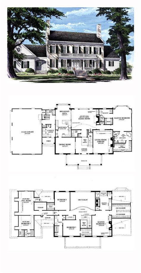 colonial house plans images  pinterest colonial house plans floor plans  house