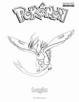 Lugia Coloring Pokémon Pokemon Super Fun sketch template