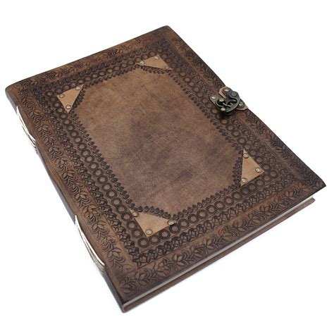 customisable huge leather book handmade visitor leather book etsy