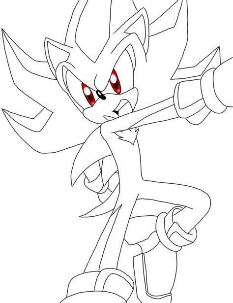 dark sonic coloring pages printable
