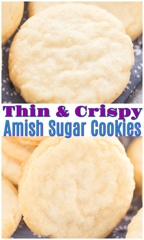 thin crispy amish sugar cookies the gold lining girl