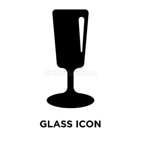 glass icon vector isolated  white background logo concept  stock